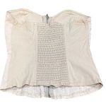 Carmen Gray Snake Print Zip Crop Top Small White Photo 1