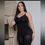 SKIMS  Seamless Sculpt Mid-Thigh Bodysuit Onyx Size M Photo 14