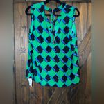 Alice & Trixie  Geometric Print Silk Tank Top Photo 1
