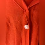 Ashley Stewart 20W Linen Vibrant Orange or Mustard Yellow Women's Shirt Dress Photo 4