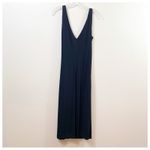 Ralph Lauren Lauren  V-Neck Sleeveless Midi Black Dress Photo 3