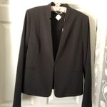 T Tahari New  Women's pinstriped Black Blazer size 6 NWT Zoe jacket Photo 1