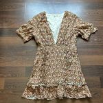 The East Order Paisley Alix Mini Dress Large Orange Photo 2
