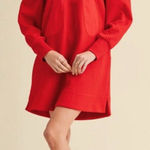 JODIFL  NWT Quilted Bubble Bow Sweatshirt Dress Size Medium Long Sleeves Photo 0