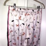 Victoria's Secret Victoria Secret Satin Pajama Lounge Pants Pink Bunny Butterfly Floral Pinstripe Photo 6