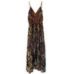 Entro NWT floral tropical print smocked back tank midi dress M Photo 11