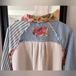 POL  Floral Striped Mixed Print Button Down Shirt Photo 4