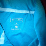 Athleta Polo Top Women’s Large Blue Active Golf Tennis Athletic Gorpcore sporty Photo 7