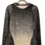 Nike Pro Speckled Black and White Long Sleeve Top Photo 1