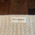 Luca + Grae  V neck sweater Cream Waffle weave Soft Cozy Comfy Women’s size M Photo 2