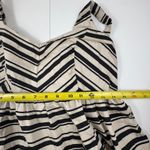 Motherhood Maternity  Stripe Fit & Flare Dress Women's M Sleeveless Black White Photo 5