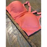 All In Motion  Coral Pink‎ Sports Bra Front Zip Padded Support Women 40D Photo 4