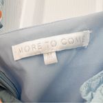 More to Come Aria Ruffle Mini Dress Puff Sleeve Blue sz Medium Photo 7