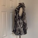 Tahari  faux fur button up vest mob wife aesthetic Photo 6