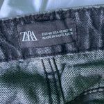 ZARA  Black Washed Jean Shorts Size 8 Photo 2