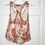 ambiance apparel Halter Paisley Tank * Medium‎ Red Photo 1
