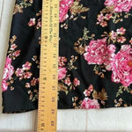 BP  Womens Pink Floral Rose Print Midi Slit Cocktail Dress Wedding Guest Size M Photo 7