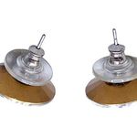 Boutique Clear Faceted Rivoli Crystal Stud Earrings 16 mm Dance Wedding Pageant New Photo 1