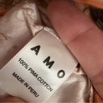 AMO Pima Cotton Floral Top Size Small Pink Photo 5