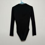 Mugler Par Thierry Mugler Vintage 1990s Black Wool Blend Long Sleeve Bodysuit Photo 4