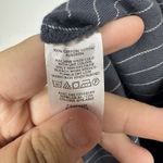 Loft  Petite XSP Women’s Navy Blue Pinstripe Button Front Blouse Long Sleeve Top Photo 8