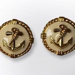 New with Original Box Avon Nautical Earrings Gold Photo 0