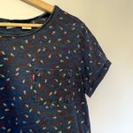 Levi's Vintage navy t-shirt apple design women's size large cotton top casual Photo 1
