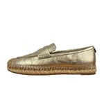 Sam Edelman Women's Kai Gold Slip On Espadrille Flats Loafers Leather Size 8.5 Photo 2