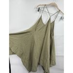 Lovestitch  Handkerchief Dress Women Medium Green Granolagirl Beach Western Indie Photo 5