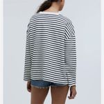Madewell Easy Long-Sleeve Contrasting Rugby Tee Sz S Photo 2