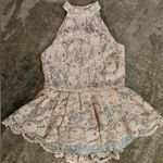 Venus Y2K style high neck tank top with sequins and lace Photo 0