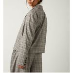 Free People Cali Plaid Blazer L Photo 3