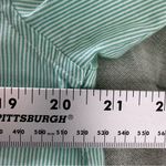 Everlane  Women’s Green & White Cotton Button Down Shirt Size 4 NWT Photo 5