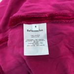 Reformation  Chestnut Velvet Babydoll Dress Womens Size 6 Sweetheart Neck Mini Photo 5