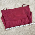 Lulu’s Satin Cowl Burgundy Tank Top Size S Red Photo 9