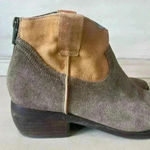 Steve Madden Womens 7.5 Western Cowgirl Suede Booties Leather Round Boots Boho Photo 2