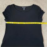 Eileen Fisher  Viscose Jersey T-Shirt Dress Black S Photo 6