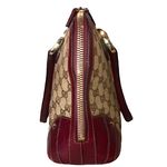 Gucci GG Canvas Wine Leather Top Handle Dome Tote MINT CONDITION COA, Dust Bag Photo 4