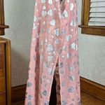LuLaRoe | Joy Elegant Collection Sheer Pink Silver Hearts Duster NWT Size L Photo 1