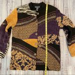 Indigo Moon Boho Patchwork Jacket. Size Medium. Yellow Photo 8