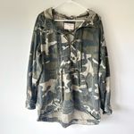 We The Free Free People Ember Military Camo Pullover Shacket Oversized Baggy Photo 2