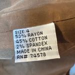 Cache Vintage Y2K Brown Silky Corduroy Women's Blazer Jacket Size 4 Chic Career Photo 9