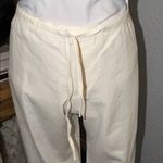 Banana Republic  White Drawstring Linen Blend Wide Leg Resort Wear Pants Large Photo 1