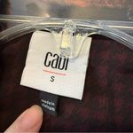 CAbi Checkmate Blue & Orange Plaid Double Breasted Textured Blazer Jacket Small Photo 4