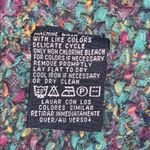 Vintage 90s Rag Knit Colorful Crochet Cotton Cropped Cardigan Sleeveless Vest S Blue Photo 5