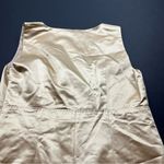 Max Mara Gold Sheath Dress SZ 10 Cotton Silk Blend Sleeveless Scoop Neck Photo 9