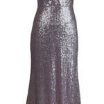 AQUA  Sleeveless V-Neck A-Line Long Evening Gown Purple Size 4 Formal Dress Photo 0