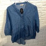 Cozy Casual  3/4 sleeve high low top. Small. NWT Photo 2