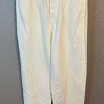 Free People • Sandrine Rose Hi Rise Wide Leg Off White Hem Denim Jeans Size 28” Photo 0