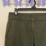 Loft  women’s dark green straight cut jeans pants‎ size 0 hemmed length Photo 1